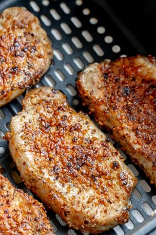 Juicy Air Fryer Pork Chops (perfectly caramelized edges)