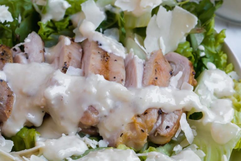 Keto Grilled Chicken Caesar Salad Recipe Ketofocus 