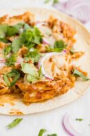 Keto BBQ Chicken Tostada