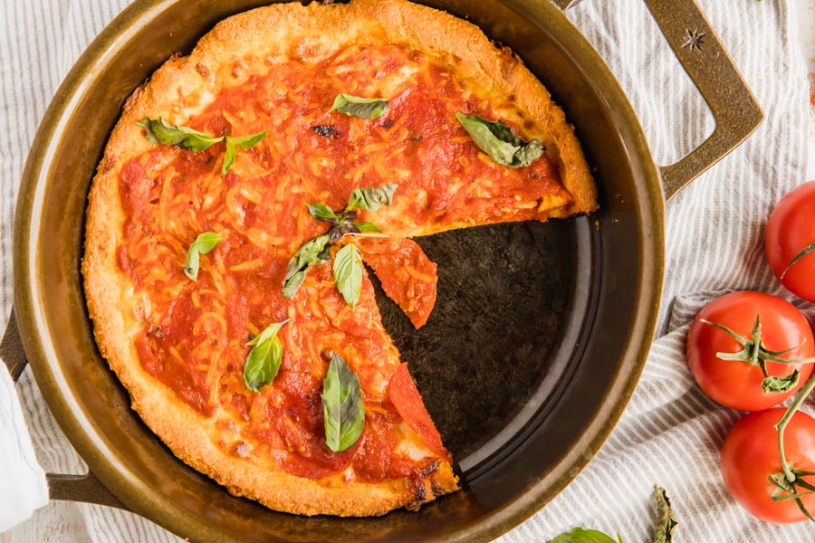 Chicago-Style Deep Dish Pizza : Recipes : Cooking Channel Recipe