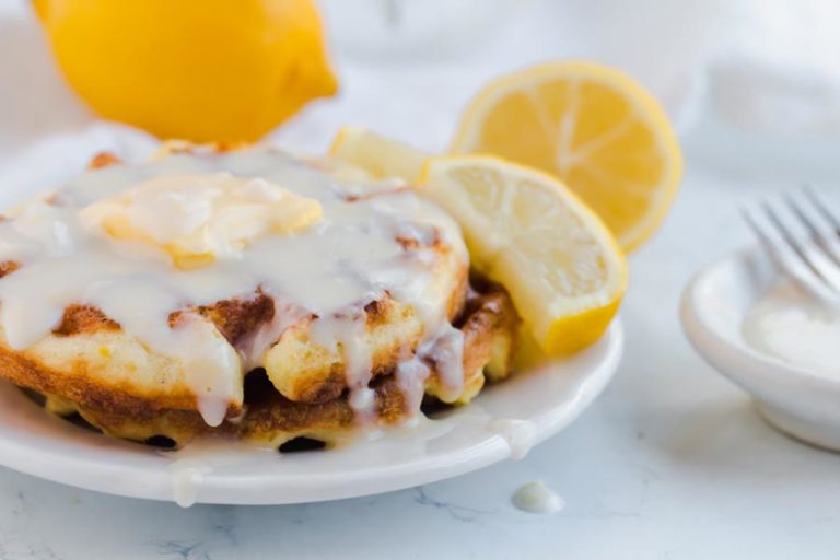 Keto Lemon Chaffle With Lemon Icing Recipe Ketofocus