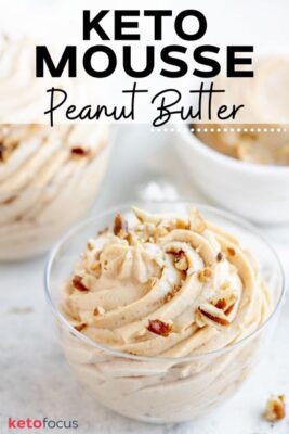 The BEST Keto Peanut Butter Mousse (5 minutes + 5 ingredients)
