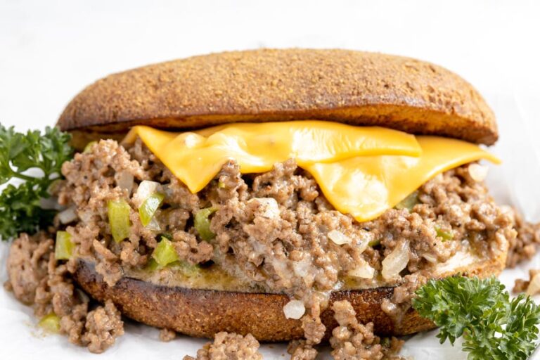 Keto Philly Cheesesteak Sandwich