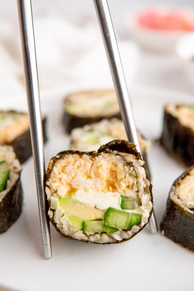 Keto Sushi - California Rolls - All Day I Dream About Food