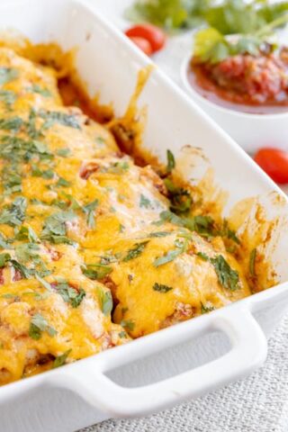 Oven Baked Salsa Chicken (Insant Pot & Crockpot instructions included)