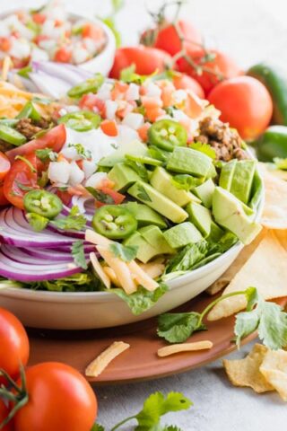 Fresh & Easy Taco Salad Recipe (with homemade seasoning)